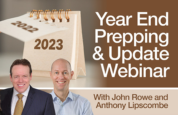 Year End Prepping Update Webinar